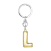 BYFT012879 METALMORPHOSE MTM KEYCHAIN Party Balloon Alphabet L Golden Zinc Alloy Set of 1 MTM10L B