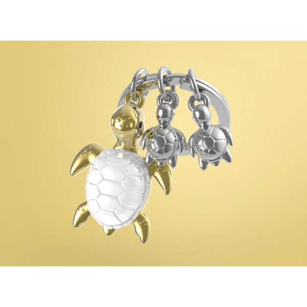 BYFT012895 METALMORPHOSE MTM KEYCHAIN Turtle Golden Zinc Alloy Set of 1 MTM195 02 A