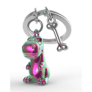 BYFT012900 METALMORPHOSE MTM KEYCHAIN Dino Multicolor Zinc Alloy Set of 1 MTM225 03