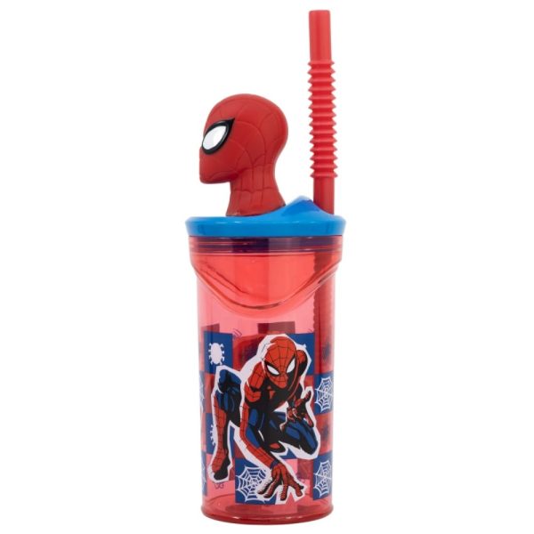 BYFT014811 MARVEL 3D FIGURINE TUMBLER 360 ML SPIDERMAN ARACHNID GRID B