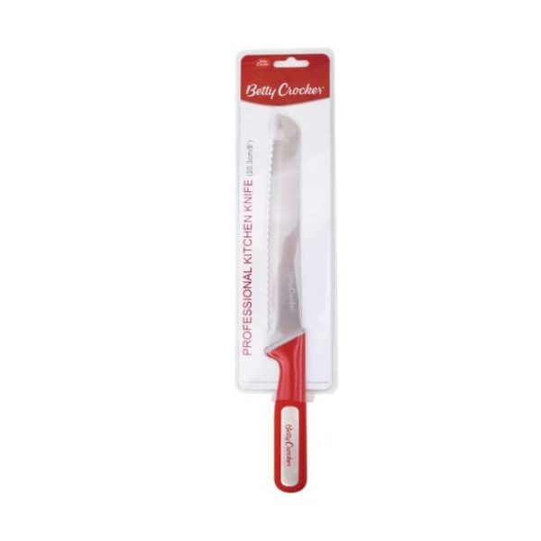 Betty Crocker Ss Bread Knife With Tpr Handle 20.5Cm