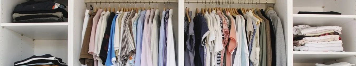 Closet clothing storage