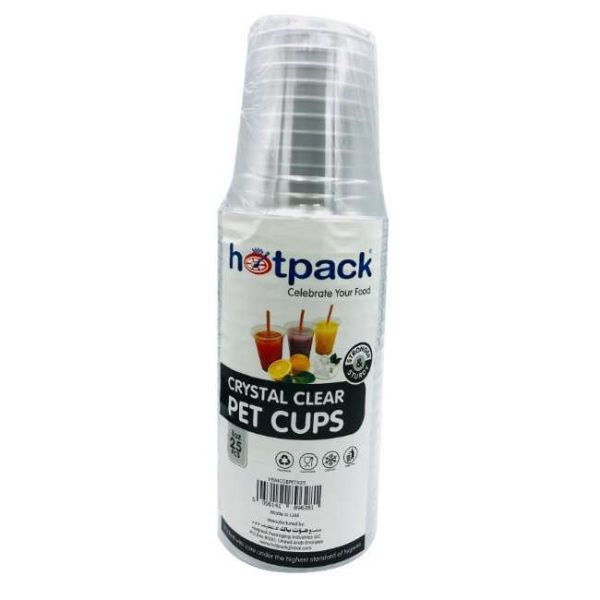 Hotpack 25 Piece Pet Clear Cup 8 Ounce