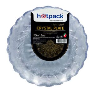 Hotpack 5 Pieces Crystal Plate 24 Centimetre