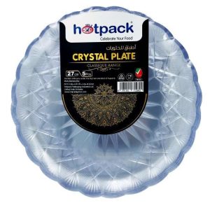 Hotpack 5 Pieces Crystal Plate 27 Centimetre