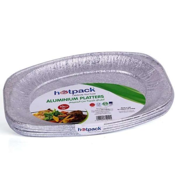 Hotpack Aluminum Platter 6586 Small 14 10Pcs