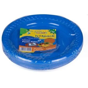 Hotpack Coloured Plastic Plates 7 Multicolor 25Pcs