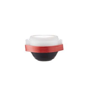 Hotpack Red Black Base Soup Bowls 1000 ML with Lids 5 Pieces 1