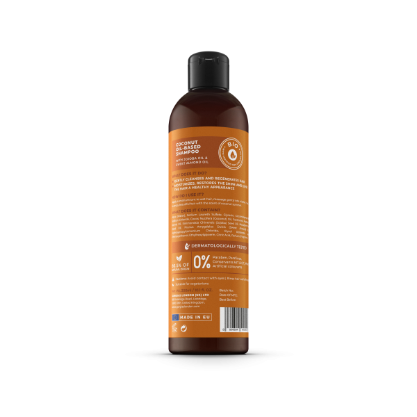 O RANGE SHAMPOO COCONUT 300ML BACK