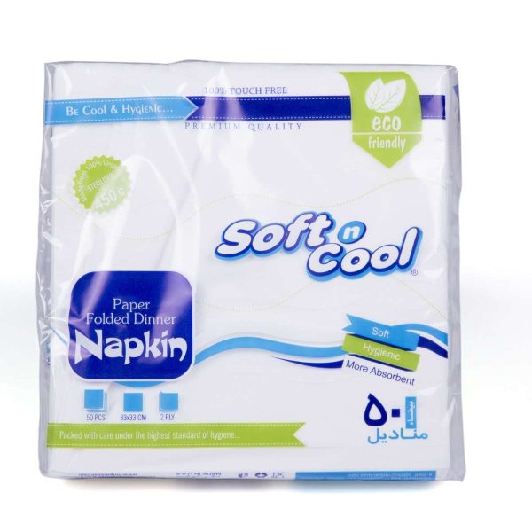 Soft N Cool Paper Napkin 33X33Cm 50Pcs