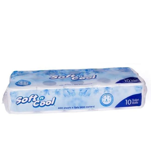 Soft N Cool Toilet Roll 400 Sheets 10 Rolls 1