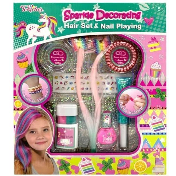 Tokidas Sparkle Decorating Hair Set and Nail Playing