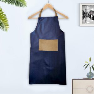 BYFT017581 Orchard Apron 65 x 85 Cm Blue Brown 180 Gms Set of 1