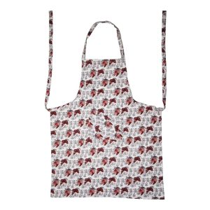 BYFT017583 Orchard Apron 65 x 85 Cm White Hen Design 180 Gms Set of 1 A