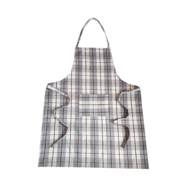 BYFT017585 Orchard Apron 65 x 85 Cm Light Grey Black Lines 180 Gms Set of 1 A