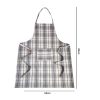 BYFT017585 Orchard Apron 65 x 85 Cm Light Grey Black Lines 180 Gms Set of 1 B