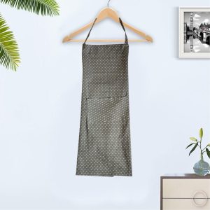 BYFT017586 Orchard Apron 65 x 85 Cm Grey White Dots 180 Gms Set of 1