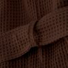 BYFT017590 Orchard Heavy Waffle Adult Bathrobe 300 Gsm Dark Brown Set of 1 B