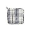 BYFT017594 Orchard Gloves 18 x 28 Cm and Pot Holder 20 x 20 Cm Light Grey White Set of 2 B