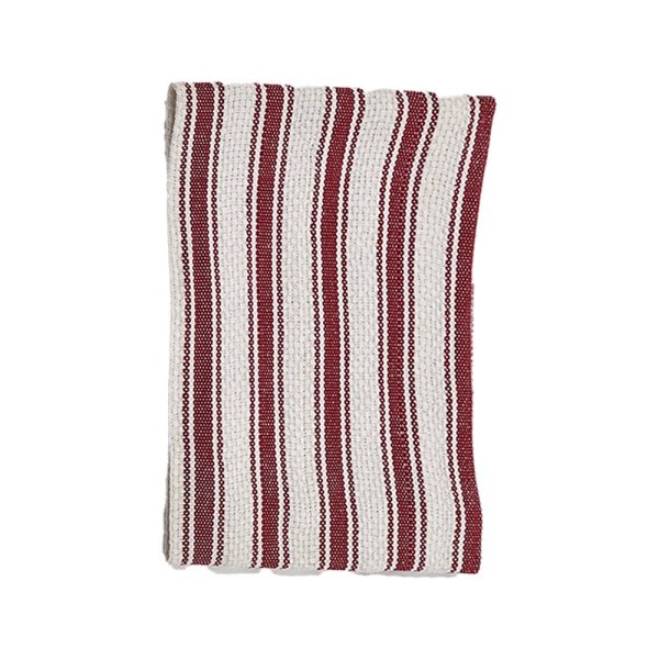 BYFT017604 Orchard Heavy Waffle Kitchen Towel 50 x 70 Cm Red White Multicheck B