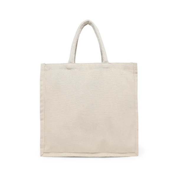 BYFT011428 Acuflex 8 Oz Cotton Canvas Tote Bag With Gusset Natural Canvas Set of 1