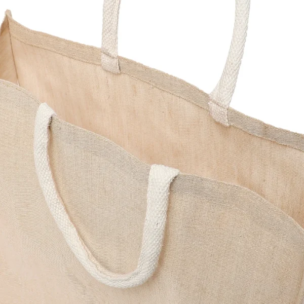 BYFT011433 Acuflex Laminated Juco Tote Bag With Gusset Natural Juco Set of 1 C