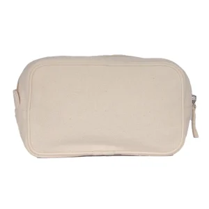 BYFT013969 BYFT Natural Cotton Cosmetic Purse With Side Piping