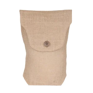 BYFT013980 BYFT Natural Jute Flap Pouch