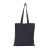 BYFT013990 BYFT Black Cotton Flat Tote Bag (Vacay Mode) Design A