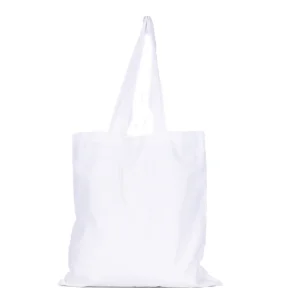 BYFT013992 BYFT White Canvas Flat Tote Bag (Plain)