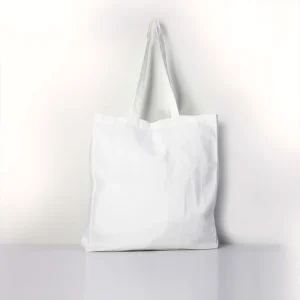 BYFT013992 BYFT White Canvas Flat Tote Bag (Plain) A