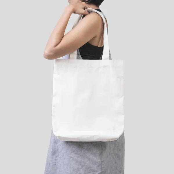 BYFT013992 BYFT White Canvas Flat Tote Bag (Plain) B