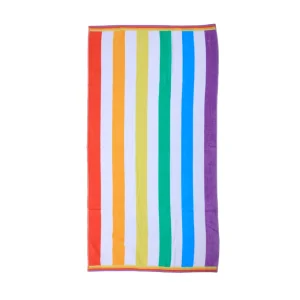 BYFT014496 BYFT Jacquard Beach Towel 86 x 162 Cm 390 Gsm Rainbow Cotton Set of 1