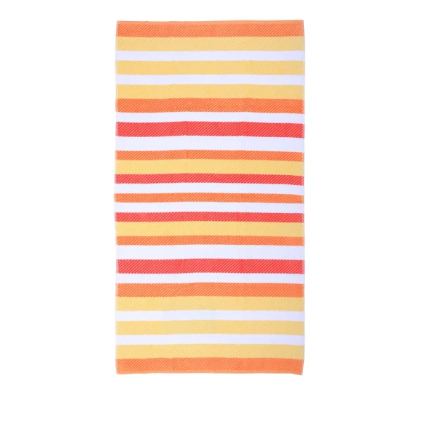 BYFT014503 BYFT Jacquard Beach Towel 86 x 162 Cm 390 Gsm Orange Cotton Set of 1