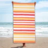 BYFT014503 BYFT Jacquard Beach Towel 86 x 162 Cm 390 Gsm Orange Cotton Set of 1 C