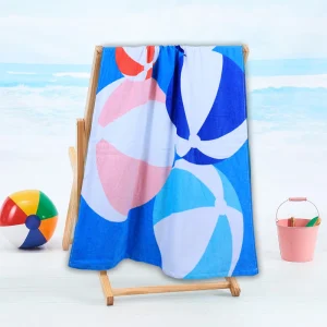 BYFT014504 BYFT Jacquard Beach Towel 86 x 162 Cm 390 Gsm Beach Ball Cotton Set of 1 B