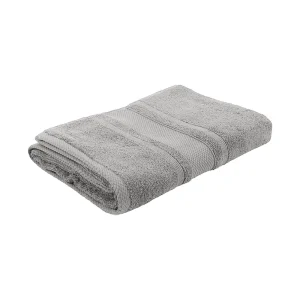 BYFT014536 BYFT Home Castle Bath Sheet 90 x 180 Cm 550 Gsm Grey 100 Cotton Set of 1 A