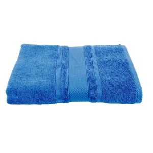 BYFT014537 BYFT Home Castle Bath Sheet 90 x 180 Cm 550 Gsm Blue 100 Cotton Set of 1