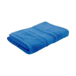 BYFT014537 BYFT Home Castle Bath Sheet 90 x 180 Cm 550 Gsm Blue 100 Cotton Set of 1 A