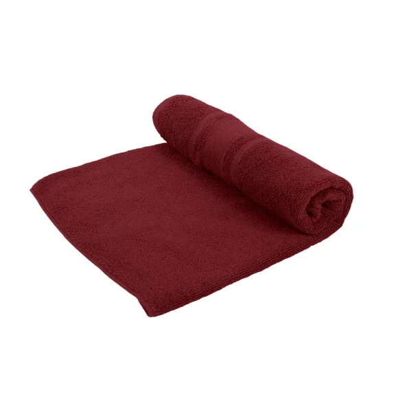 BYFT014538 BYFT Home Castle Bath Sheet 90 x 180 Cm 550 Gsm Maroon 100 Cotton Set of 1 B