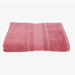 BYFT014541 BYFT Home Castle Bath Sheet 90 x 180 Cm 550 Gsm Pink 100 Cotton Set of 1