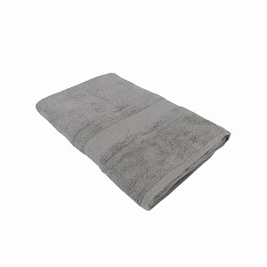 BYFT014542 BYFT Home Castle Bath Towel 70 x 140 Cm 550 Gsm Grey 100 Cotton Set of 1 A