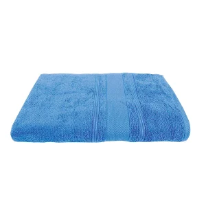 BYFT014543 BYFT Home Castle Bath Towel 70 x 140 Cm 550 Gsm Blue 100 Cotton Set of 1