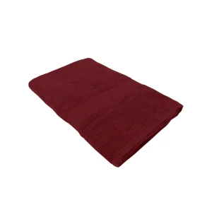 BYFT014544 BYFT Home Castle Bath Towel 70 x 140 Cm 550 Gsm Maroon 100 Cotton Set of 1 A