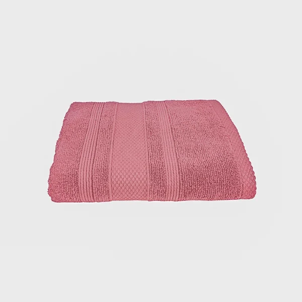 BYFT014553 BYFT Home Castle Hand Towel 50 x 90 Cm 550 Gsm Pink 100 Cotton Set of 1