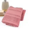 BYFT014553 BYFT Home Castle Hand Towel 50 x 90 Cm 550 Gsm Pink 100 Cotton Set of 1 C