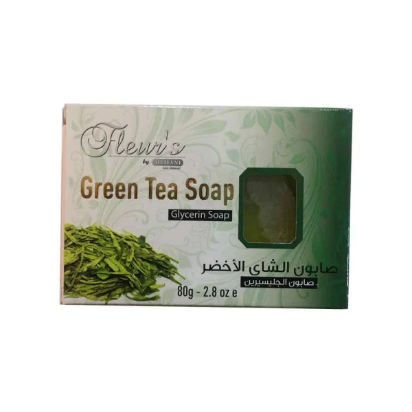 BYFT018031 Glycerine Green Tea Soap 80gm