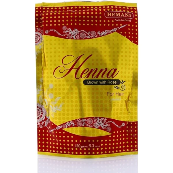 BYFT018187 Henna Hemani Brown with Rose 150gm