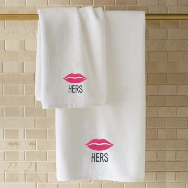 BYFT001986 EMBROIDERED FOR YOU Bath Towel White Set of 1 C