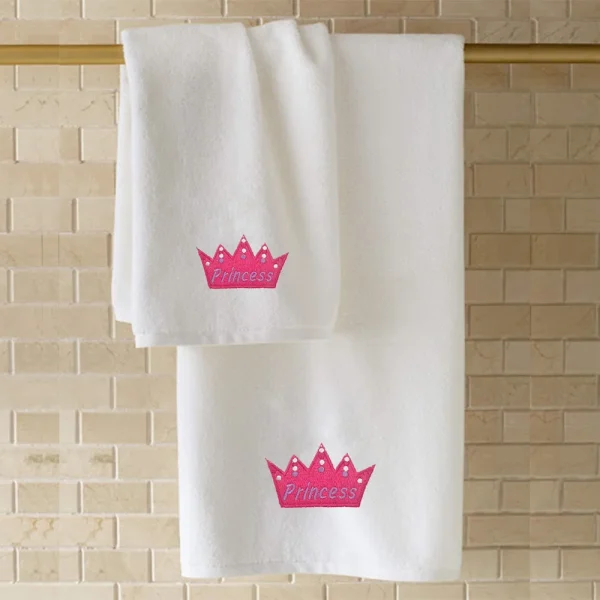 BYFT001994 EMBROIDERED FOR YOU Bath Towel White Set of 1 C